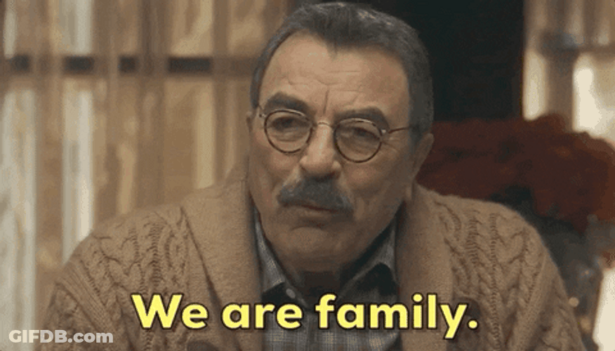 Tom Selleck We Are Family GIF