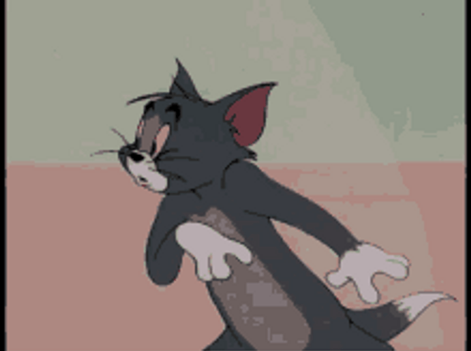 Tom Shocked Face GIF