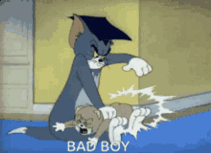 Tom Spanking Bad Boy GIF