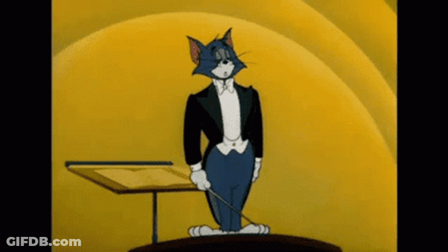 Tom Taking A Bow GIF