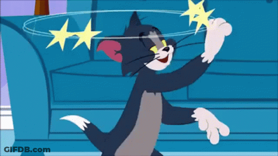 Tom The Cat Is Dizzy GIF