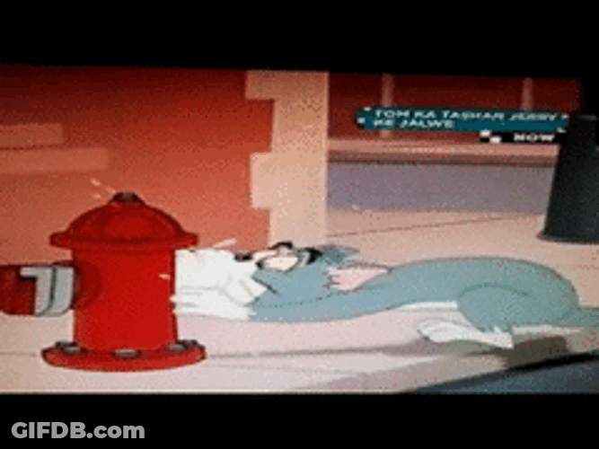Tom Water Inflation Cartoon GIF