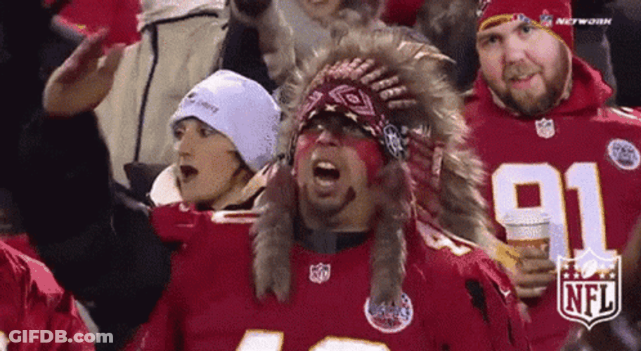 Tomahawk Chop Chief Headdress NFL GIF
