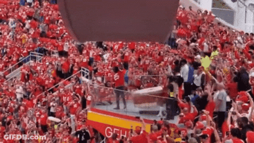 Tomahawk Chop KC Fans Chanting Run It Back GIF