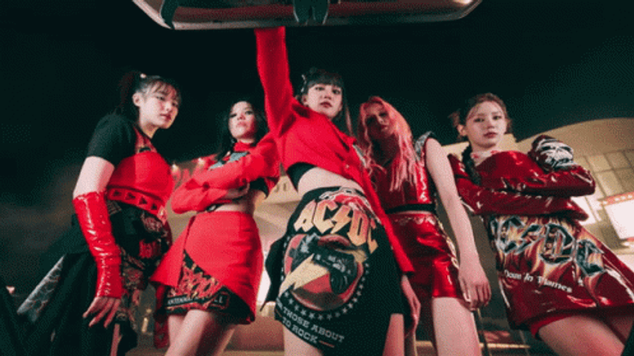 Tomboy Gidle KPop Car Trunk GIF