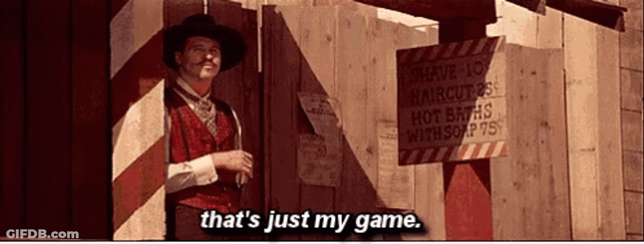 Tombstone Michael Biehn Just Playing Game GIF