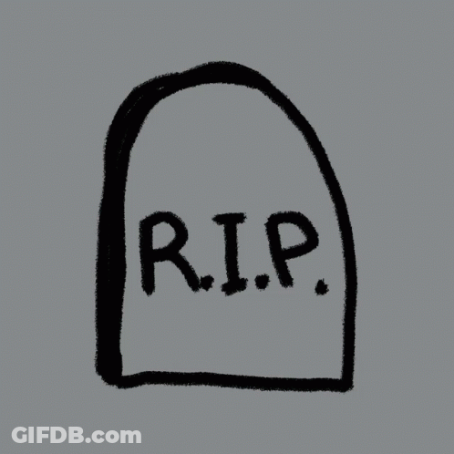 Tombstone Saying Rip GIF