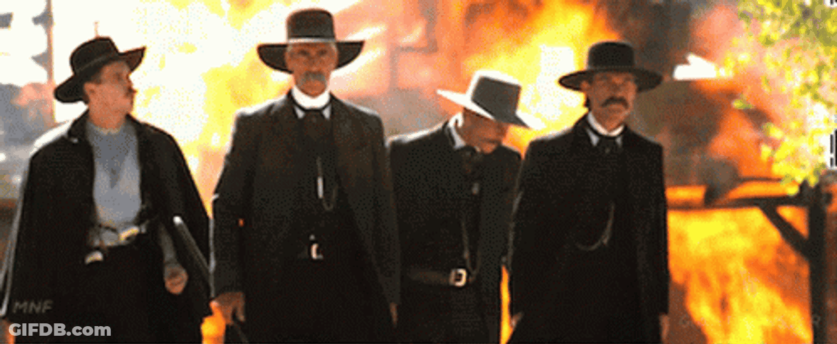 Tombstone The Cowboys On Fire GIF