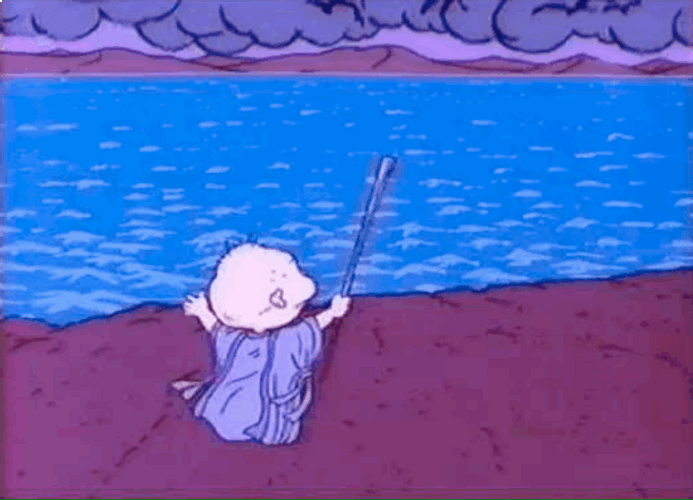 Tommy As Moses On Passover GIF