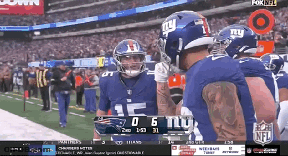 Tommy Devito Celebratory Move With Isaiah Hodgins GIF