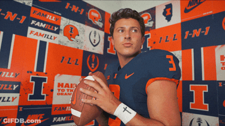 Tommy Devito Holding Football GIF