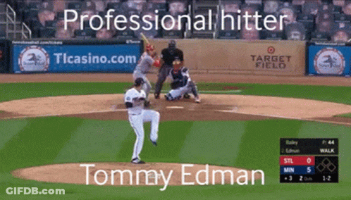 Tommy Edman Professional Hitter Chicago Cubs GIF
