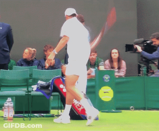 Tommy Paul Being Rough GIF