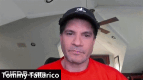 Tommy Tallarico In Red Shirt And Black Hat GIF