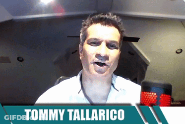 Tommy Tallarico Is Talking Into A Microphone In A Video Call GIF