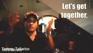 Tommy Tallarico Says Let's Get Together Poster GIF