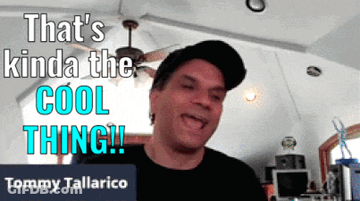 Tommy Tallarico Says That's Kinda The Cool Thing On A Video GIF
