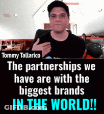 Tommy Tallarico Says That The Partnerships We Have Are With The Biggest Brands In The World ! GIF