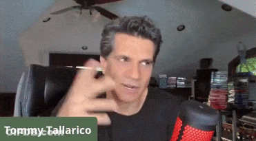 Tommy Tallarico Sitting At Red Microphone GIF