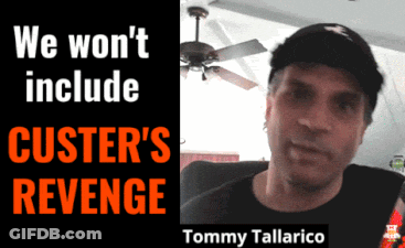 Tommy Tallarico Talking About Custer's Revenge GIF