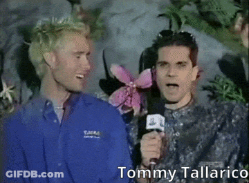 Tommy Tallarico Talking Into Microphone With Man GIF