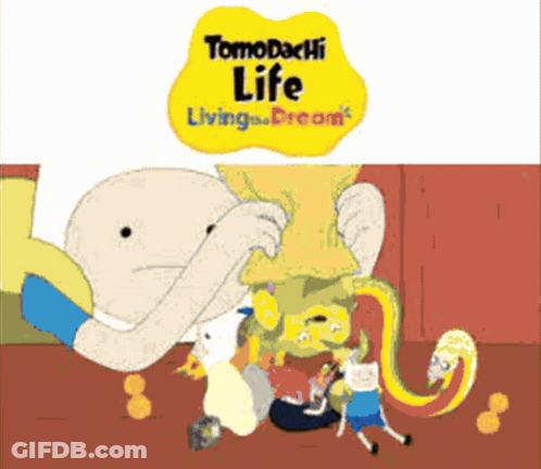 Tomodachi Life Cartoon Characters Poster GIF
