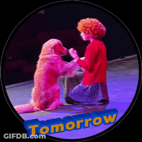 Tomorrow Annie Jr Tomorrow GIF