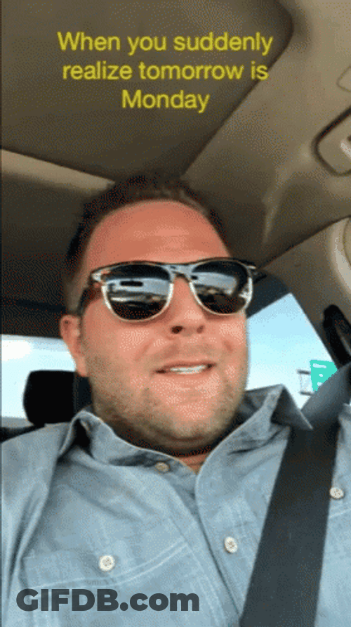 Tomorrow Is Monday Awkward Smile GIF