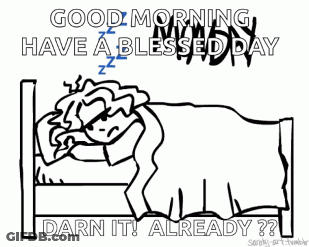 Tomorrow Is Monday Jumping Text Animation GIF