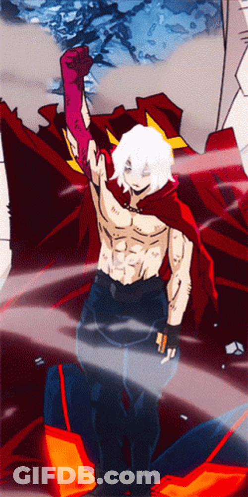 Tomura Shigaraki Fiery Background GIF