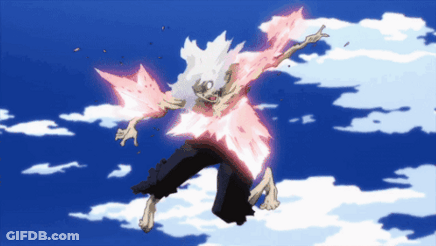 Tomura Shigaraki Fire Hits GIF