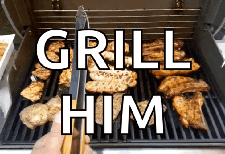 Tongs Grill Him Grilling GIF