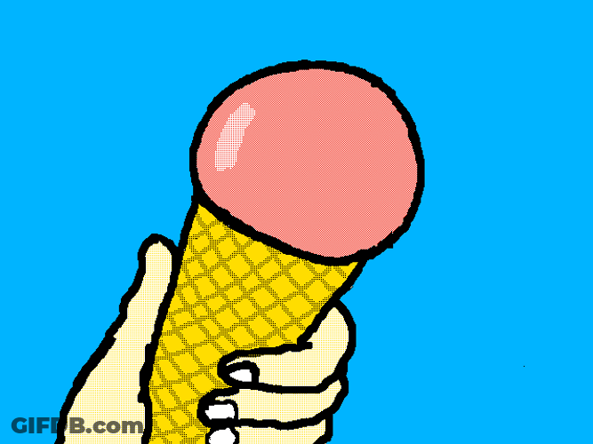 Tongue Ice Cream Licking Animation GIF