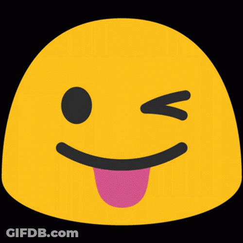 Tongue Out Emoji No U GIF