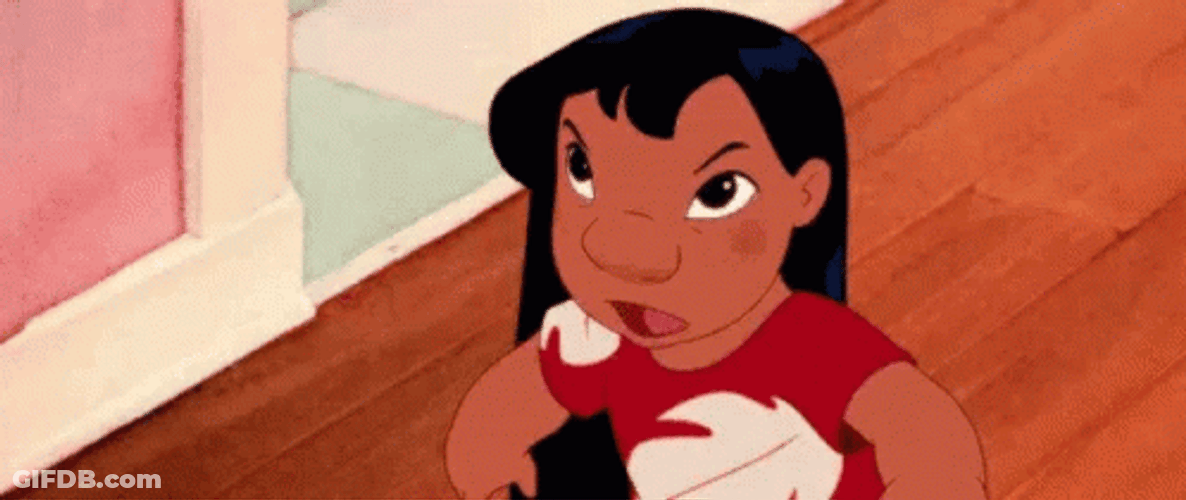 Tongue Out Teasing Angry Childish Lilo GIF