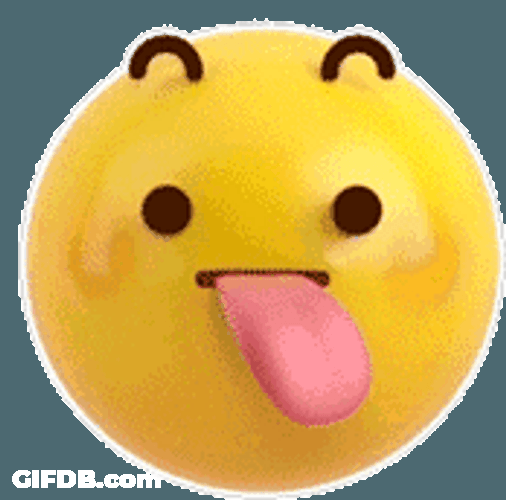 Tongue Out Teasing Playful Emoji GIF