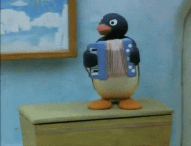 Tongue Out Teasing Playful Pingu Penguin GIF