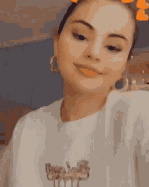 Tongue Out Teasing Playful Selena Gomez Happy GIF