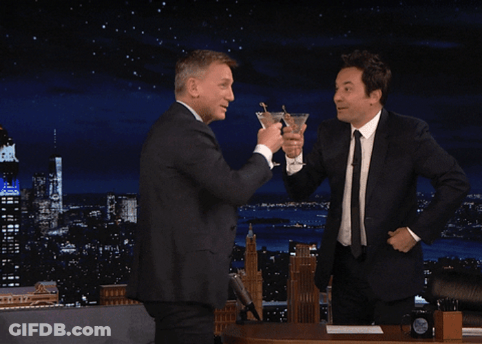 Tonight Show Drinking Happy Birthday Champagne GIF