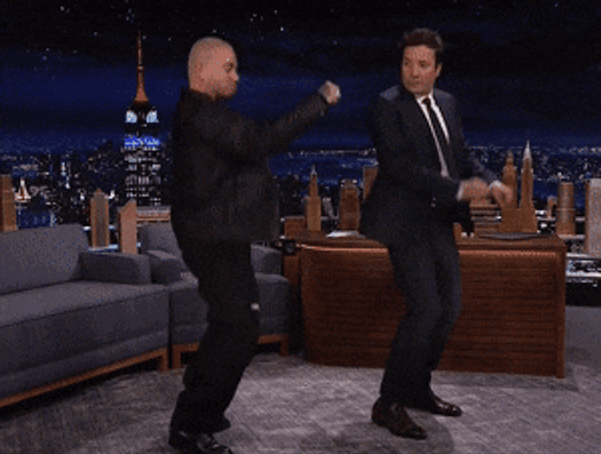Tonight Show Jimmy Fallon Horseback Riding Dance GIF