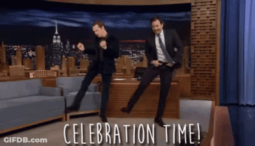 Tonight Show With Jimmy Fallon Celebration Dance GIF