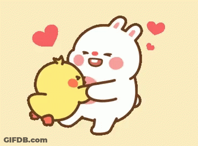Tonton And Molang Sticker Love Cute Hearts GIF