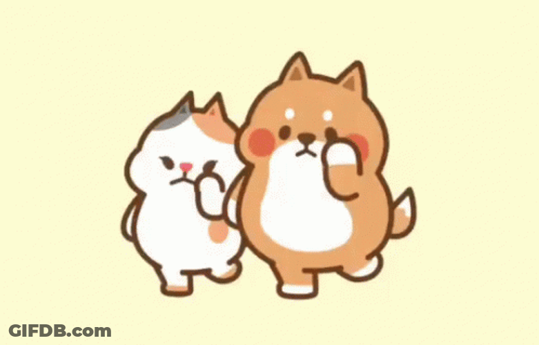 Tonton And Yuta Stickers Cat Dance GIF