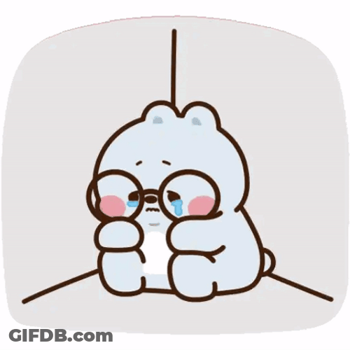 Tonton Bear Cries In The Corner GIF