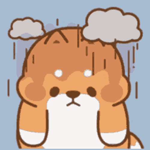 Tonton Friends Sad Yuta Raining Clouds GIF