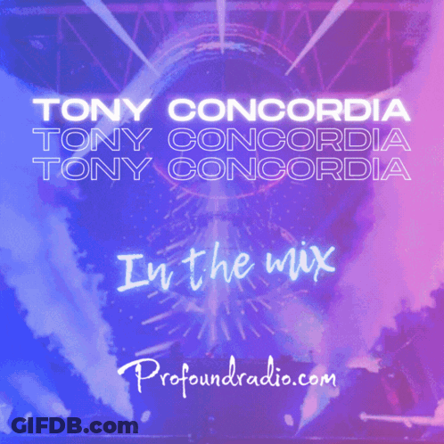 Tony Concordia In The Mix Show Poster GIF