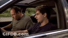 Tony Hitting Christopher Moltisanti Sopranos GIF
