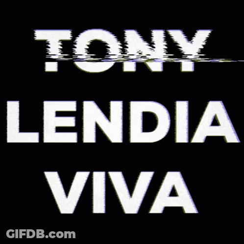 Tony Lendia Viva On Black Background GIF