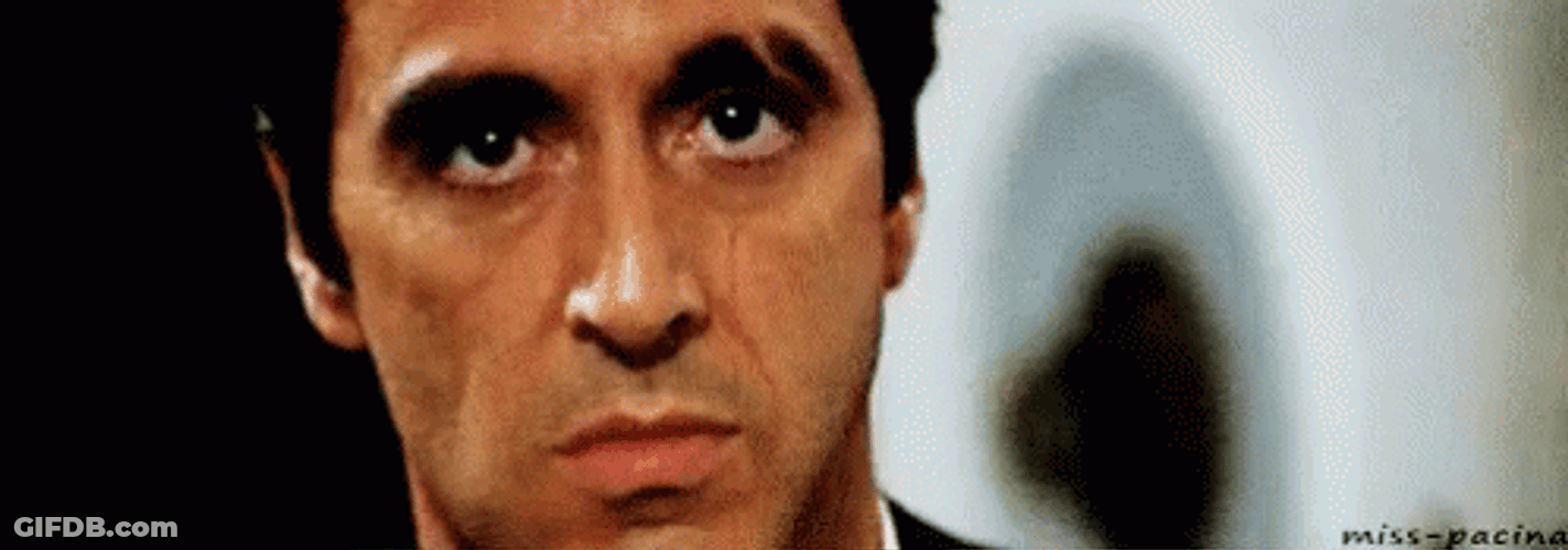 Tony Montana Angry Stare GIF