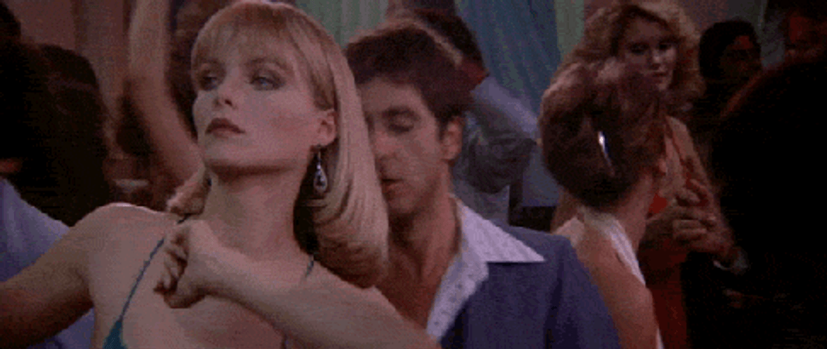 Tony Montana Partying Hard GIF